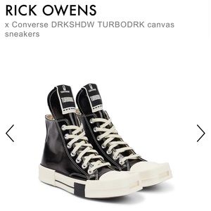RICK OWENS
x Converse DRKSHDW TURBODRK canvas sneakers